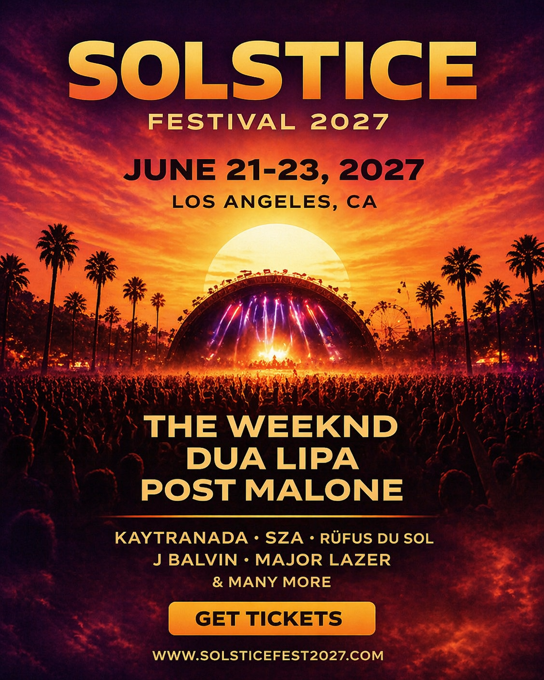Solstice Festival 2027 promotional poster