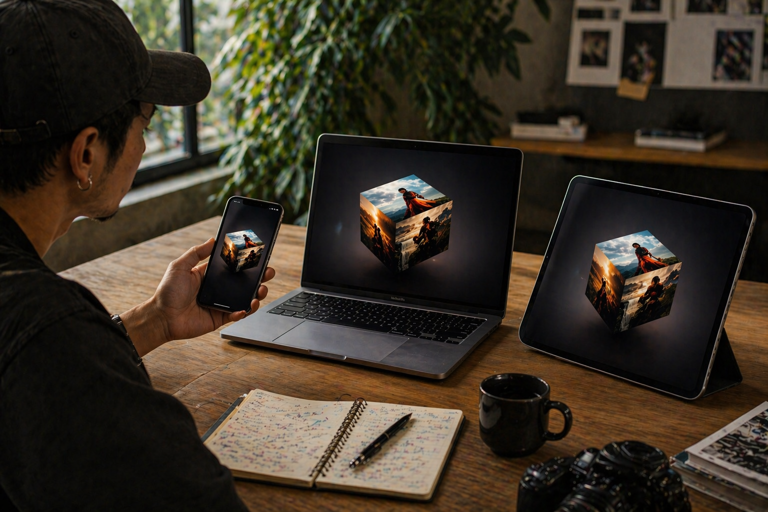 Campaign going live across multiple screens